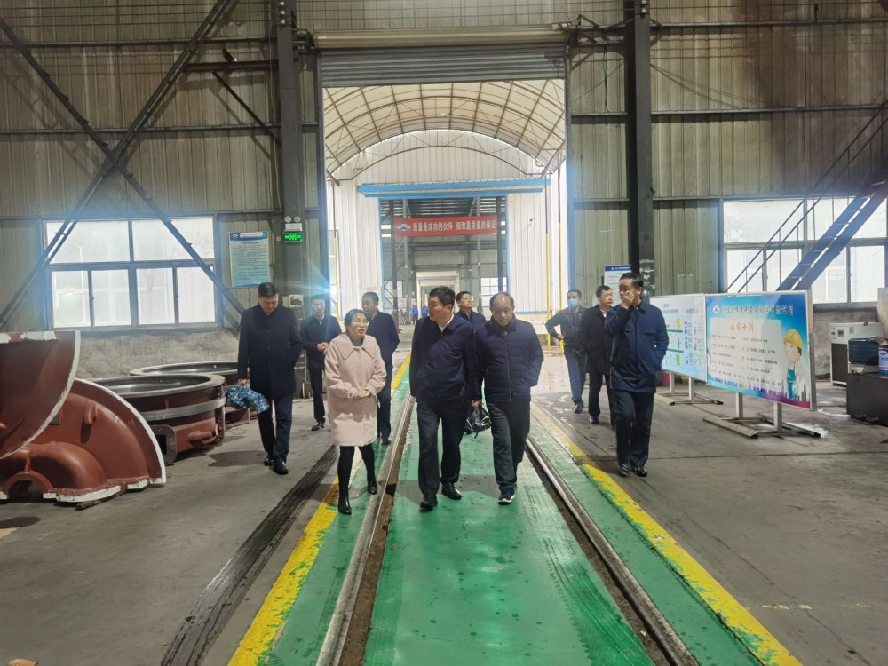 湖北省經(jīng)信廳副廳長郭濤來三峰透平調(diào)研指導(dǎo)